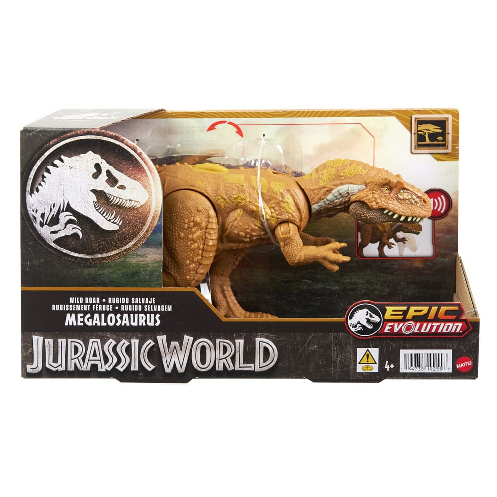 Jurassic World Wild Roar Megalosaurus Epic Evolution Action Figure
