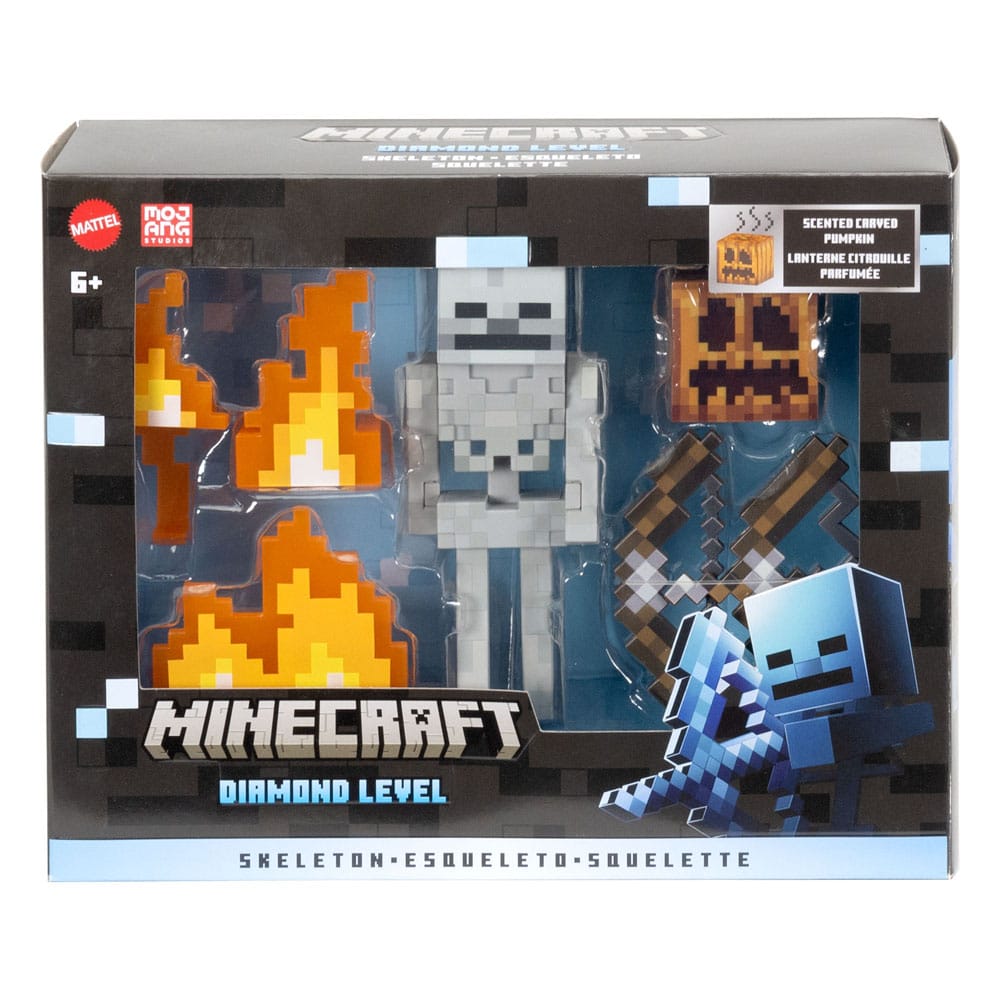 Minecraft Diamond Level Skeleton 14 cm Action Figure