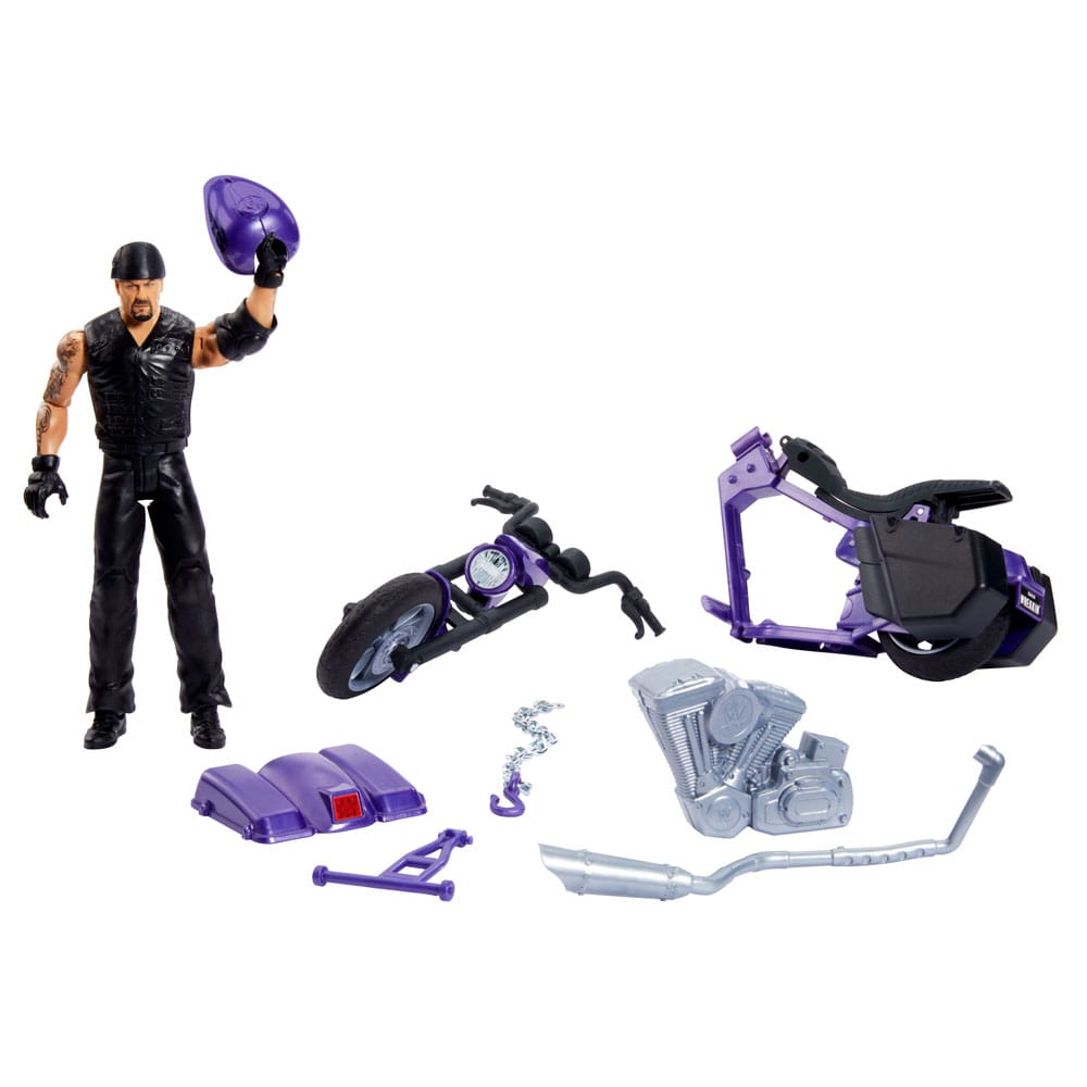 WWE Wrekkin' Big Evil Slamcycle with Undertaker Action Figure 15 cm Vehicle