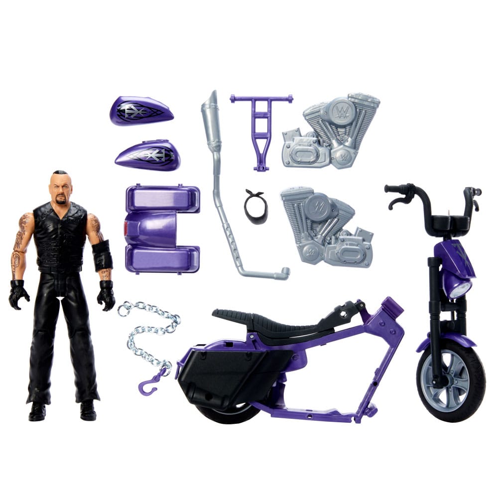WWE Wrekkin' Big Evil Slamcycle with Undertaker Action Figure 15 cm Vehicle