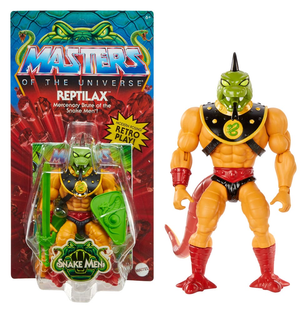 Masters of the Universe Origins Action Cartoon Collection: Snake Men: Reptilax 14 cm Action Figure