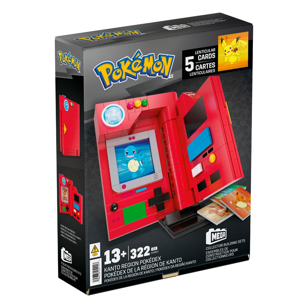 Pokémon Kanto Region Pokédex Mega Building Kit