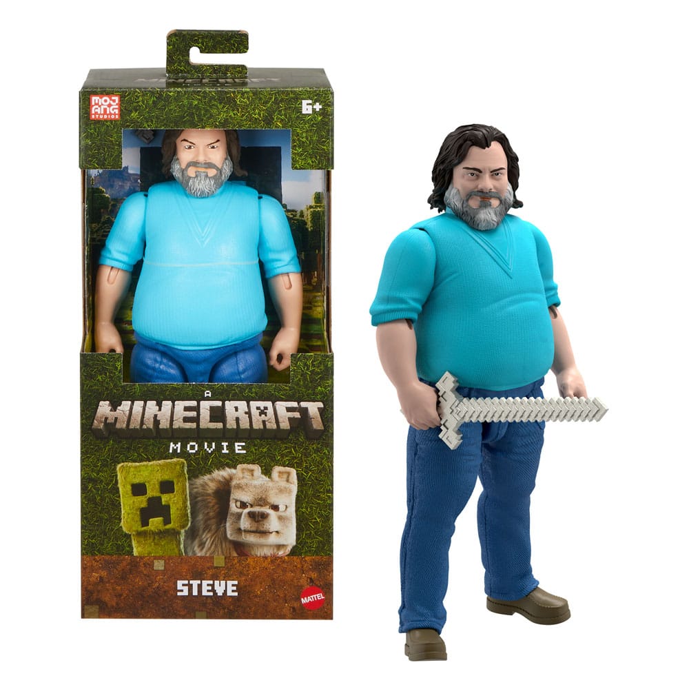 A Minecraft Movie Action Figure Large Steve 30 cm