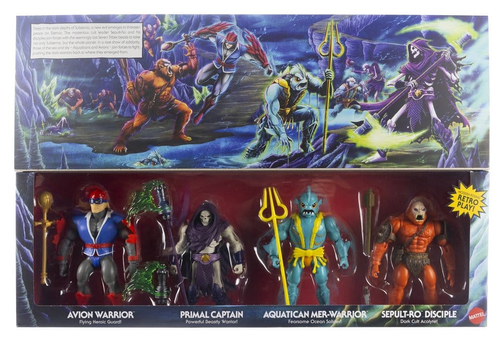 Masters of the Universe Origins Action Figure 4-Pack Battle for Subternia 14 cm