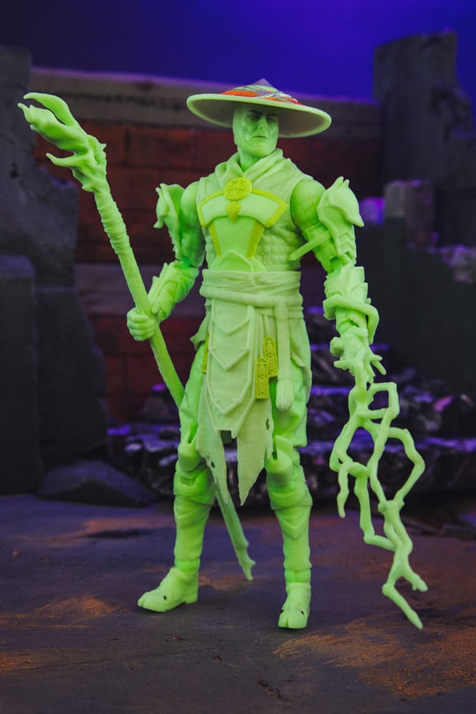 Mortal Kombat Action Figure Glow in the Dark Edition Raiden (Gold Label) 18 cm