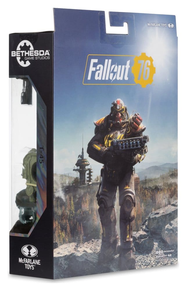 Fallout 76 Gaming Edition Action Figure T-45 Military Armor (Red Platinum Edition) 20 cm