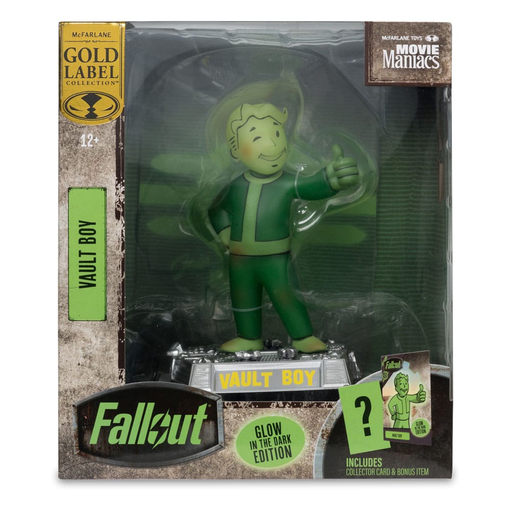 Fallout Vault Boy 13cm Glow in the Dark Edition Movie Maniacs Statue