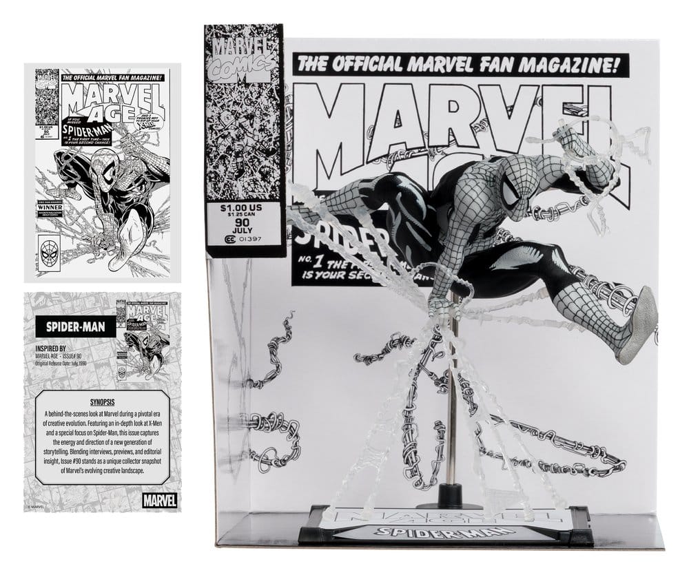 Marvel PVC Statue 1/10 Spider-Man (Marvel Age #90) (Line Art) 18 cm