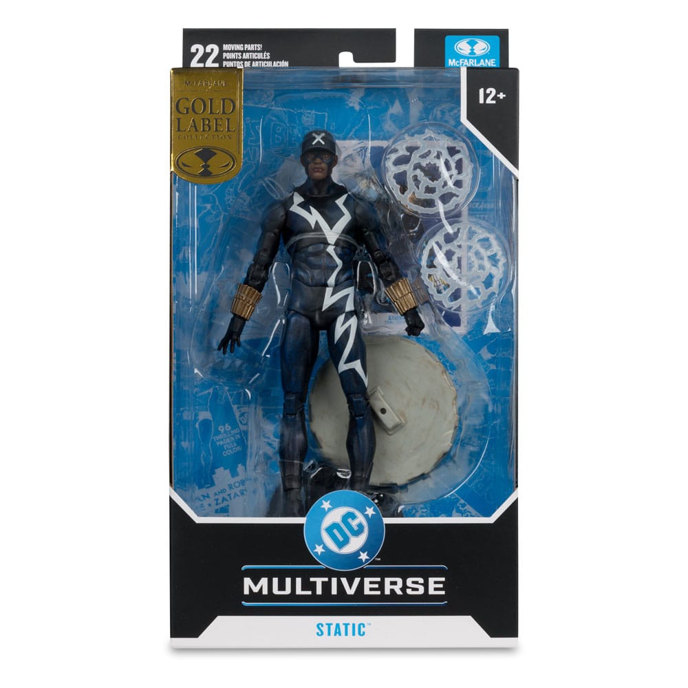 DC Multiverse Action Figure Static Shock (Trial by Fire) (Gold Label) 18 cm