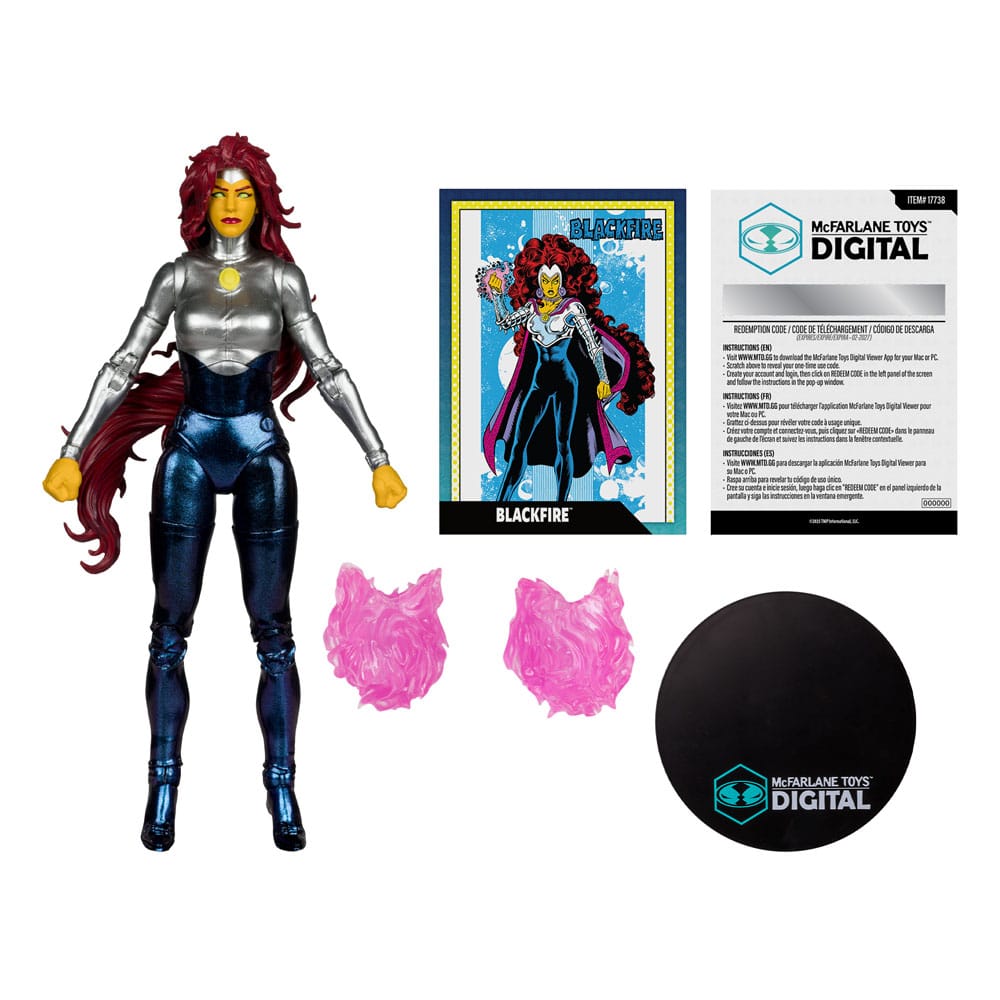 DC Direct McFarlane Toys Digital Action Figure Blackfire (The New Teen Titans) 18 cm