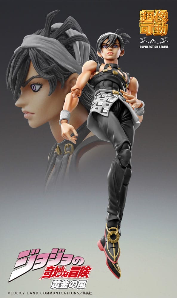 JoJo's Bizarre Adventure Part 5: Golden Wind Chozokado (Narancia Ghirga & As Version Black) 15cm Action Figure