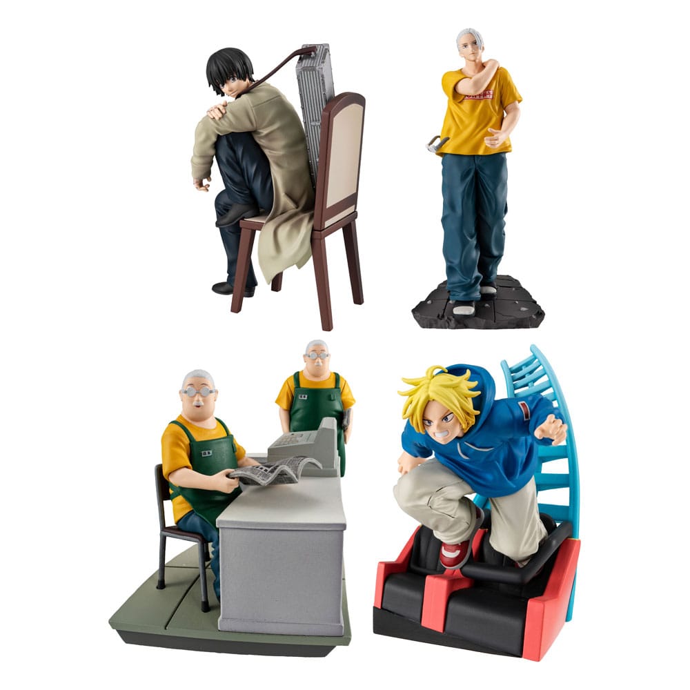 Sakamoto Days Petitrama EX Series Cut Out Scenes Set 9 cm 4-Set Trading Figure