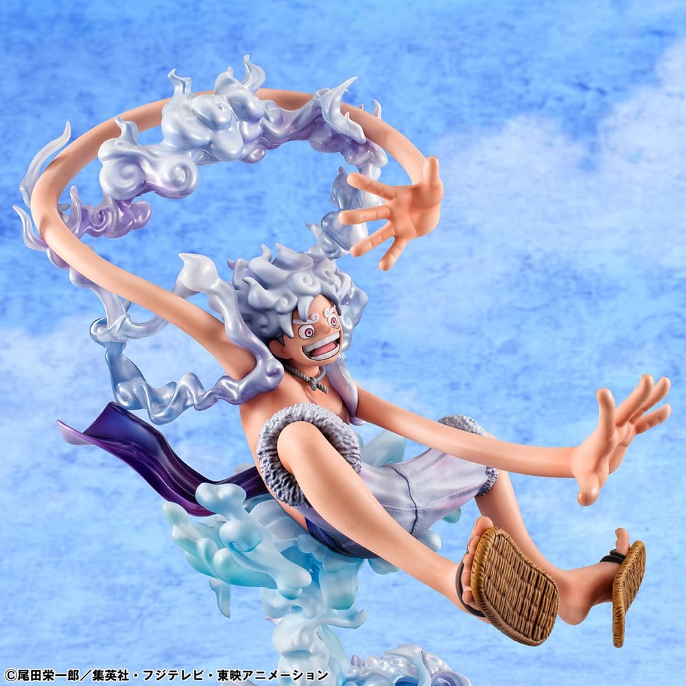 One Piece Portrait.Of.Pirates PVC Figure "Evolutionary History" Monkey D. Luffy "Gear Fifth" 26 cm