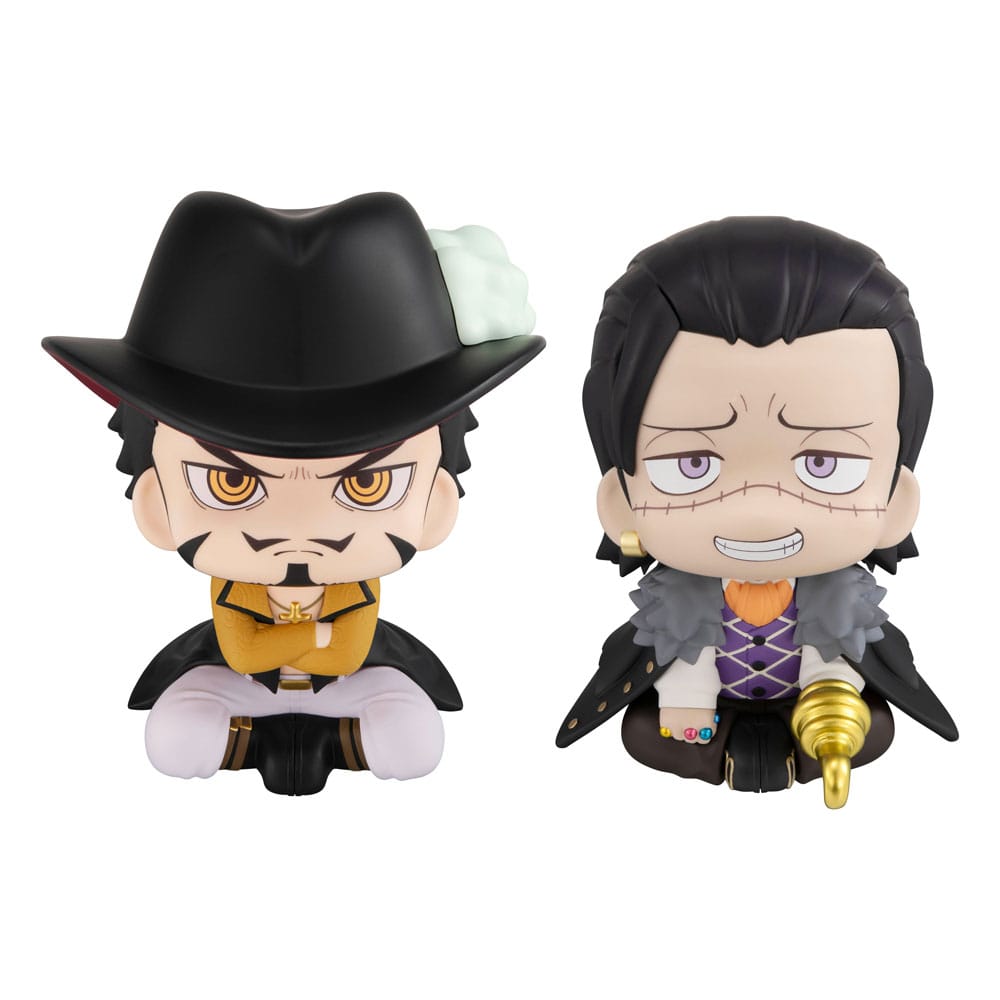 One Piece Look Up Dracule Mihawk & Crocodile 11 cm (with gift)  PVC Statues