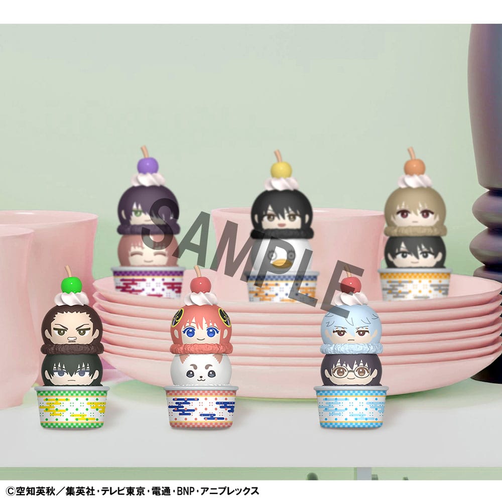 Gintama Tsumichen Stack up & Change 8 cm Trading Figure 6-Pack (with gift)