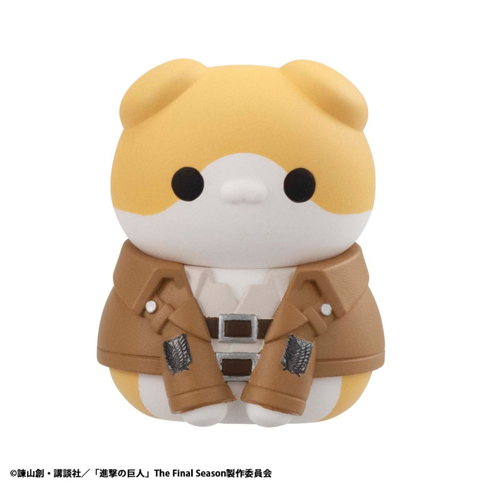 Attack on Titan Mega Cat Project Mini Figures Attack on Tinyan Gathering Scout Regiment danyan! 3 cm Blind Box Display (8) (Repeat)