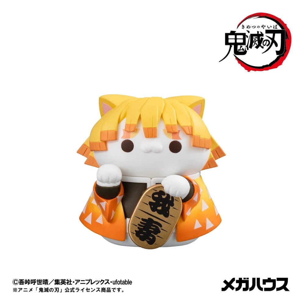 Demon Slayer: Kimetsu no Yaiba Mega Cat Project Trading Figure Fortune Cats Ver. 01 7 cm Blind Box Assortment (8)