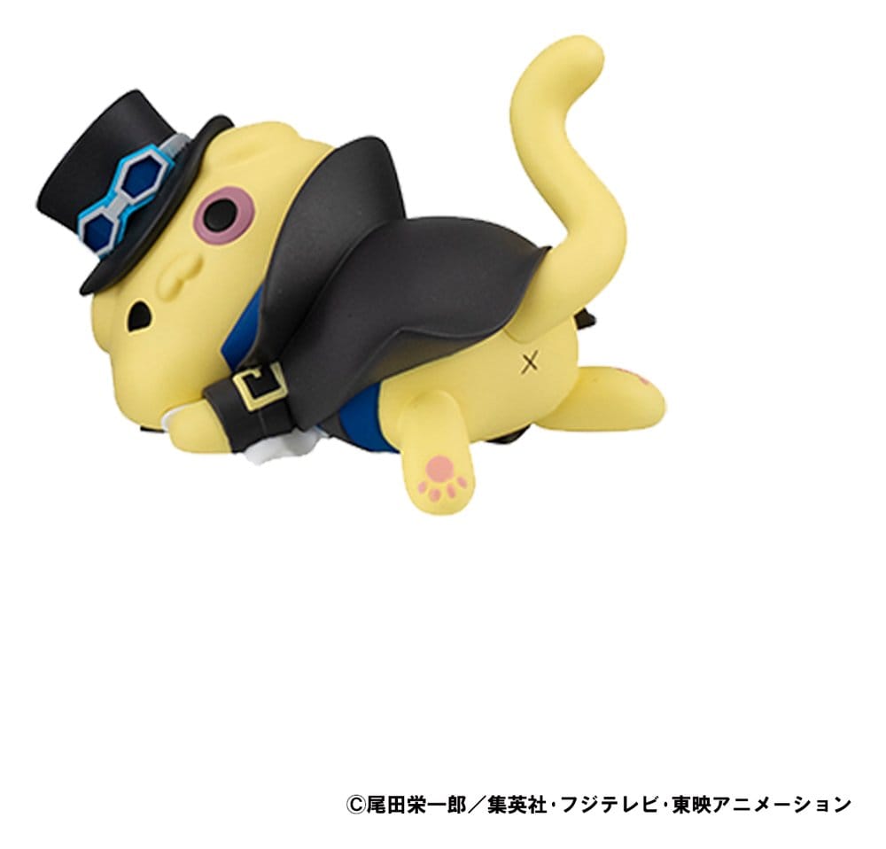 One Piece Mega Cat Project Trading Figure Egghead NyanPieceNyan! Stickie! 3 cm Assortment (8)