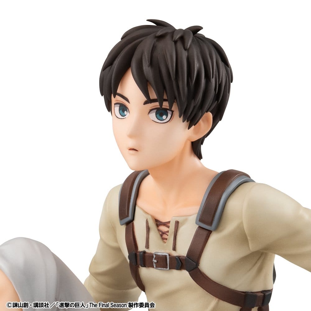 Attack on Titan G.E.M. Series PVC Figures 2-Pack Eren Yeager & Squad Captain Levi Palm Size