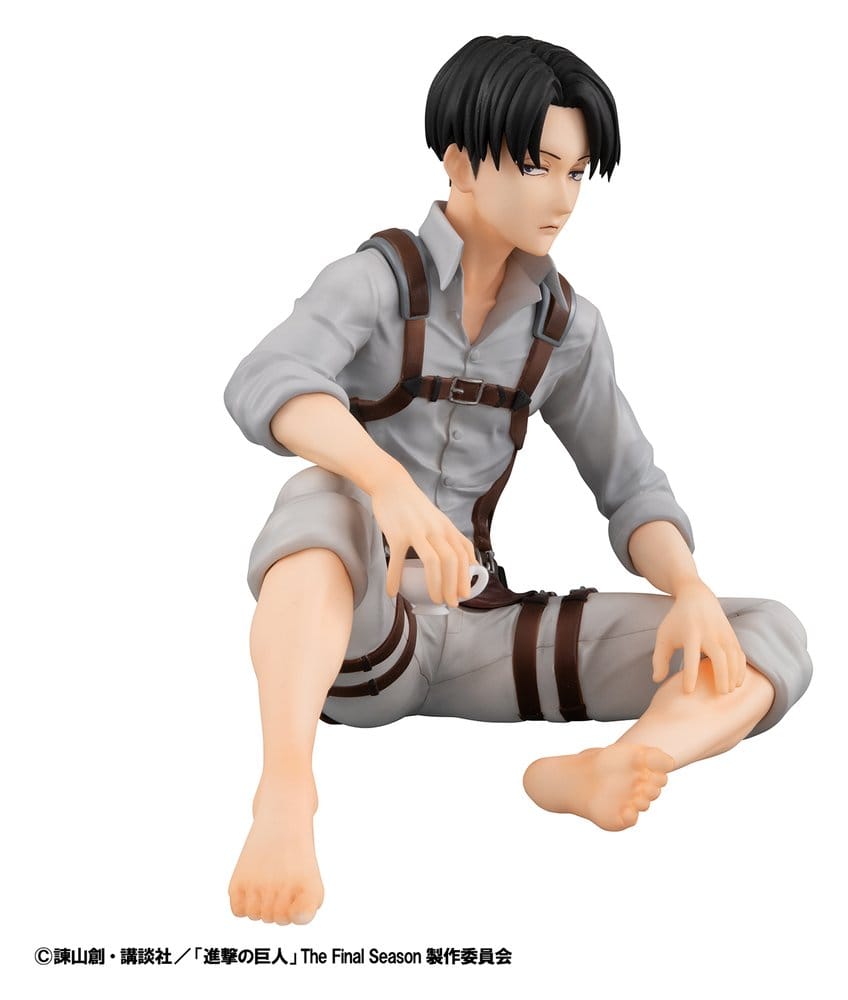 Attack on Titan G.E.M. Series PVC Figures 2-Pack Eren Yeager & Squad Captain Levi Palm Size