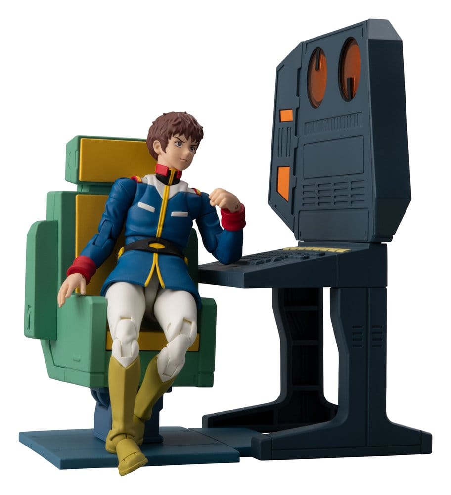 Mobile Suit Gundam G.M.G. Collection EX Diorama White Base Bridge Radio Operator Desk Set 10 cm (with gift)