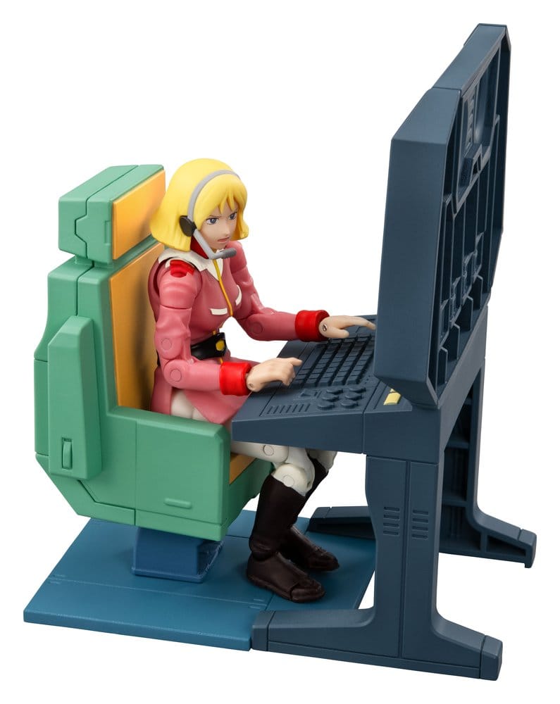 Mobile Suit Gundam G.M.G. Collection EX Diorama White Base Bridge Radio Operator Desk Set 10 cm (with gift)