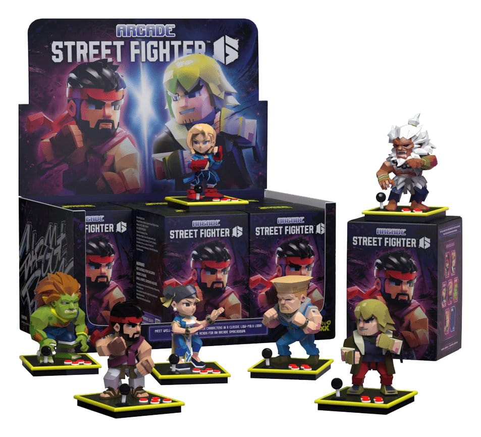 Arcade: Capcom Street Fighter Series 4 inch Vinyl Figure Blind Box Display (6)