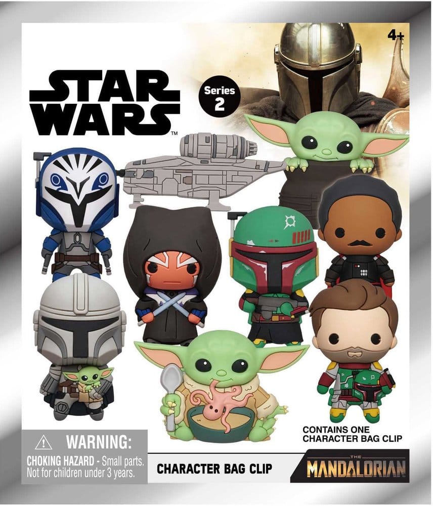 Star Wars Mandalorian 3D PVC Bag Clips Series 2 Display (24)