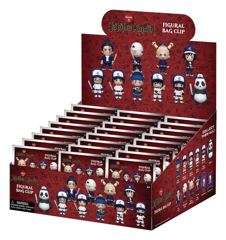 Jujutsu Kaisen 3D PVC Bag Clips Series 3 Blind Bag Display (24)