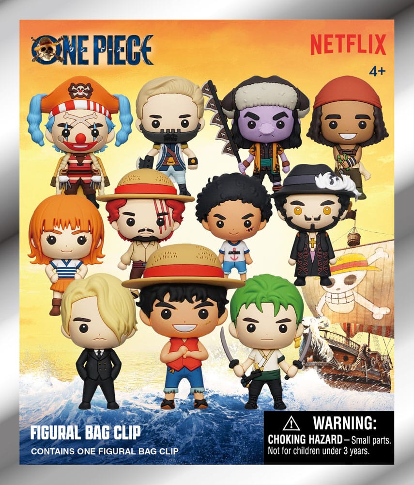 One Piece 3D PVC Bag Clips Netflix Series 1 Display (24)