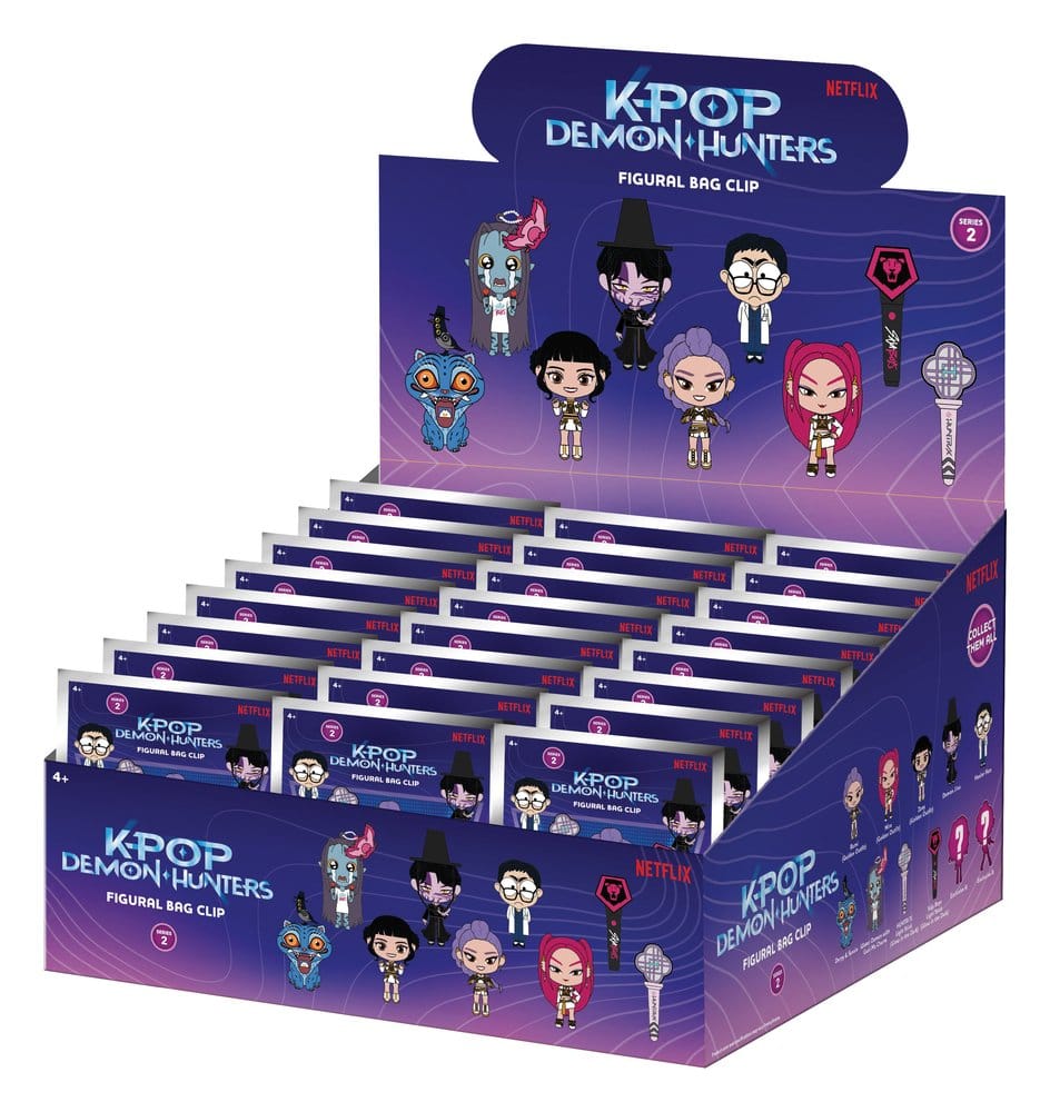 KPop Demon Hunters 3D PVC Bag Clips Series 2 Display (24)