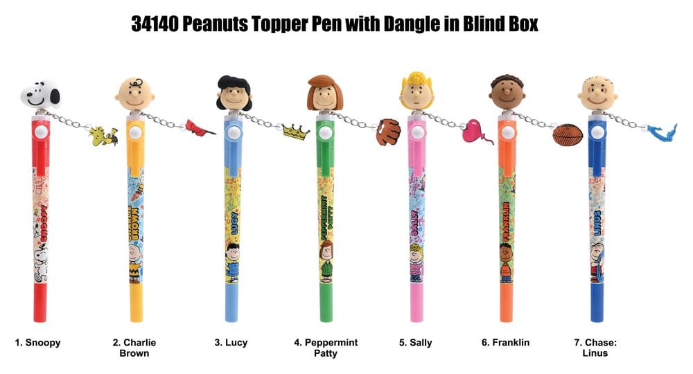 Snoopy 3D Head Topper Spinning Pen Display (16)