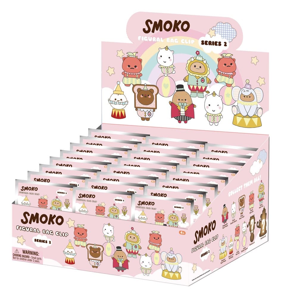 Smoko 3D PVC Bag Clips Series 2 Display (24)