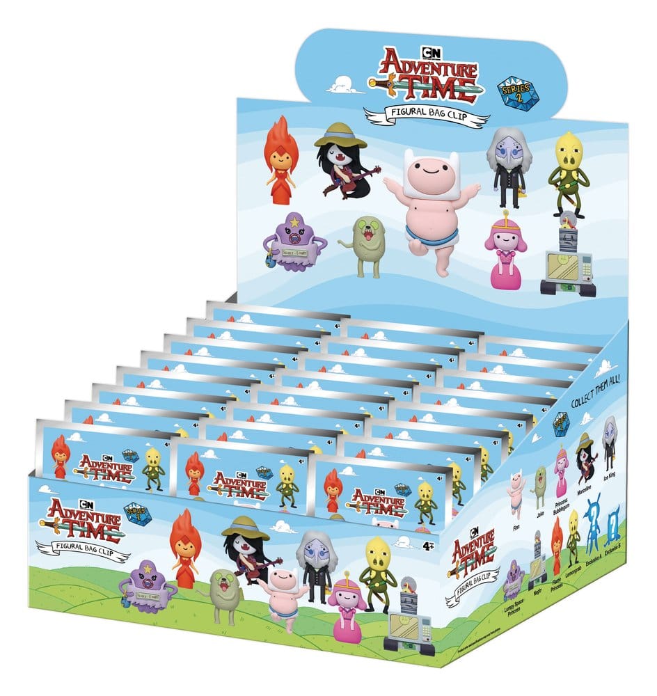Adventure Time 3D PVC Bag Clips Series 2 Blind Bag Display (24)