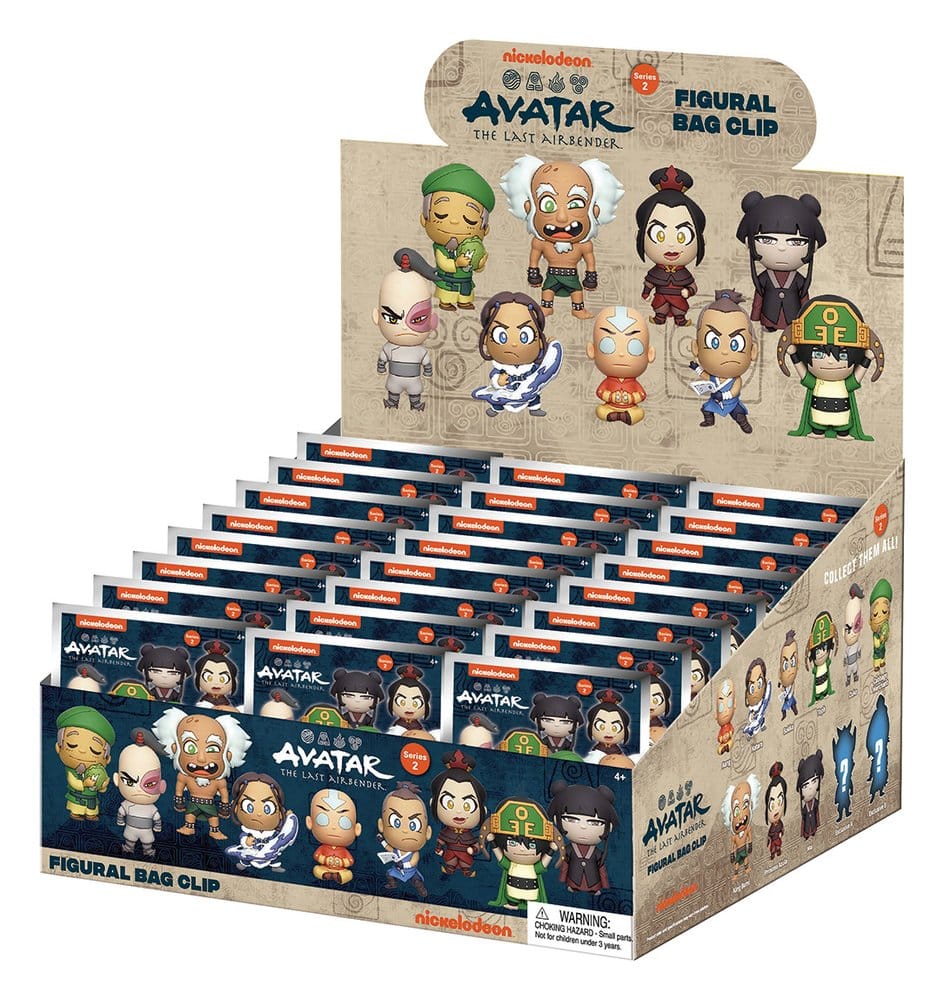 Avatar The Last Airbender 3D PVC Bag Clips Series 2 Blind Bag Display (24)