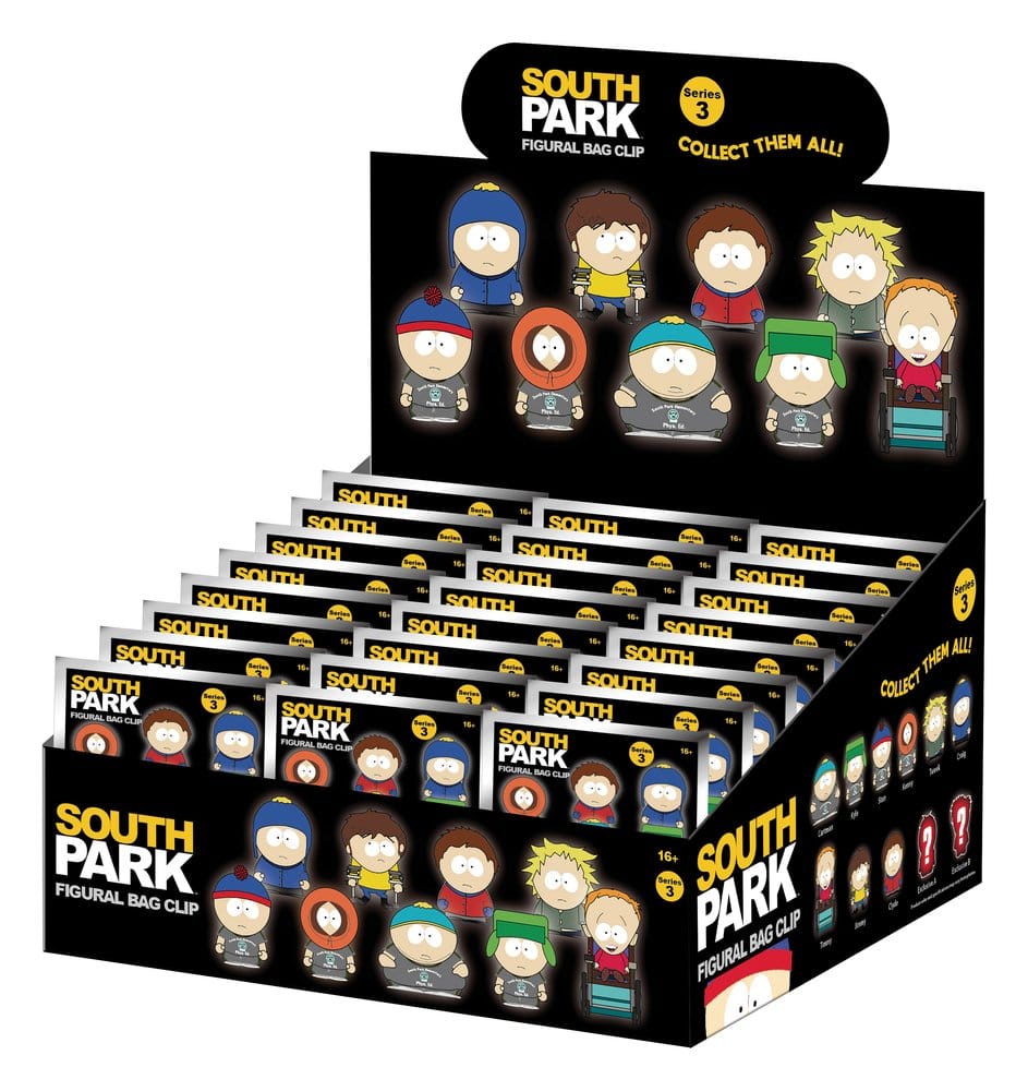 South Park 3D PVC Bag Clips Series 3 Display (24)