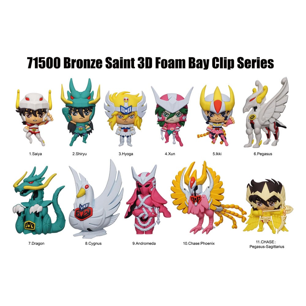 Saint Seiya 3D Foam Bag Clips Series 1 Display (24)