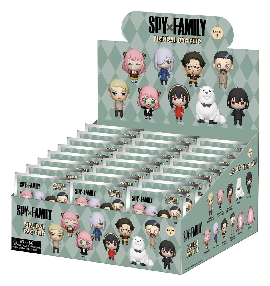Spy x Family 3D PVC Bag Clips Series 2 Display (24)