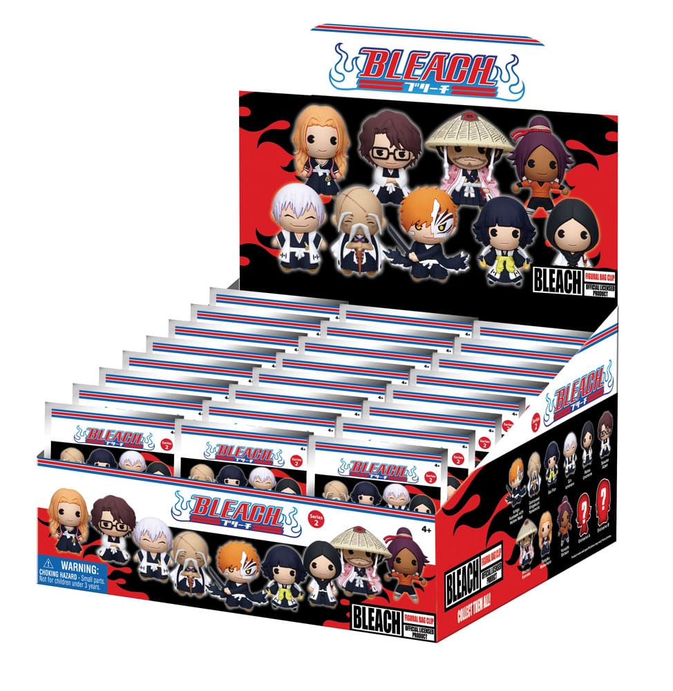Bleach 3D PVC Bag Clips Series 2 Display (24)
