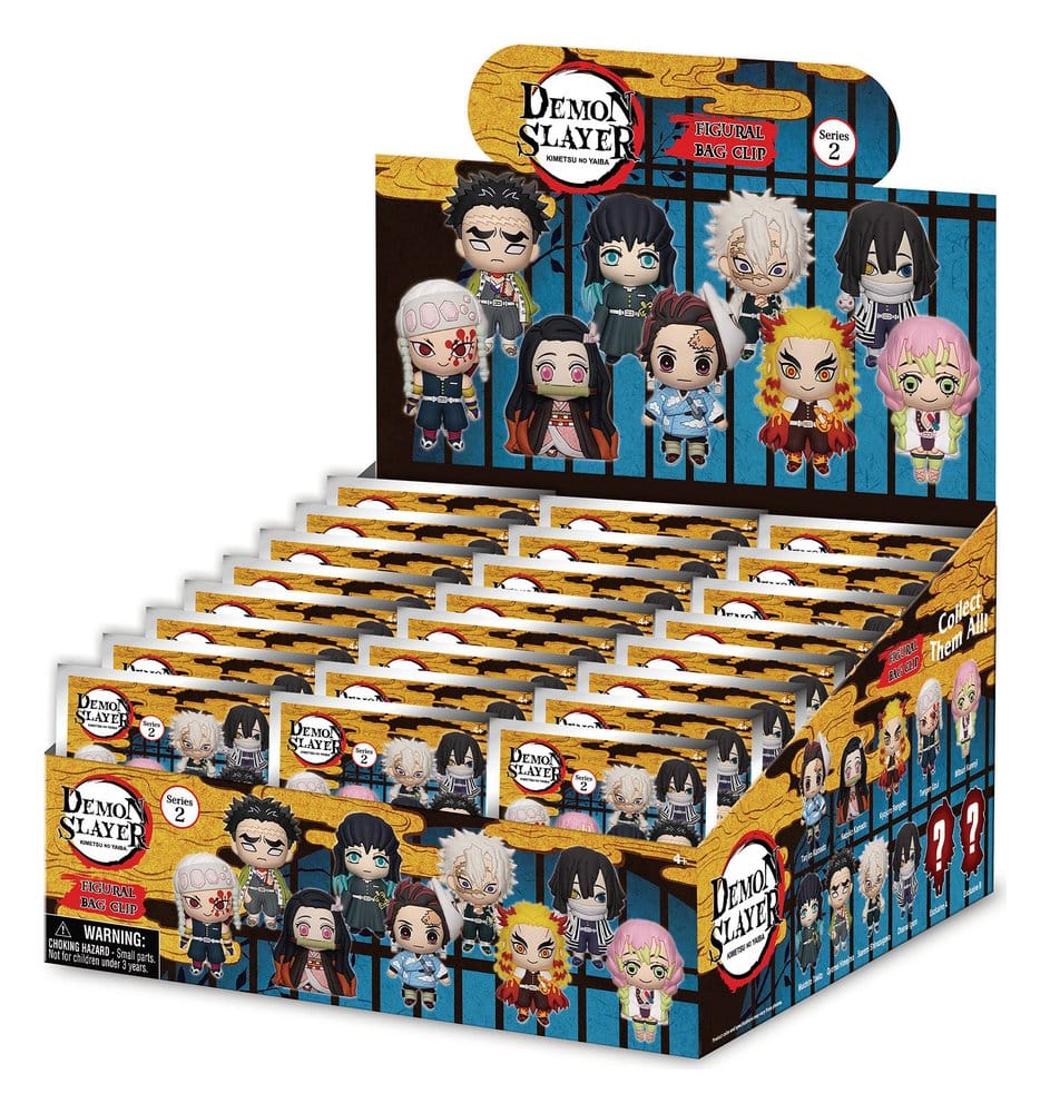 Demon Slayer: Kimetsu no Yaiba PVC Bag Clips Series 2 Display (24)
