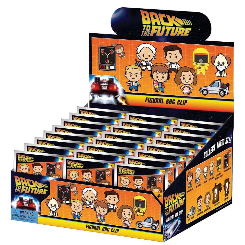 Back to the Future 3D PVC Bag Clips 40th Anniversary Series 1 Display (24)