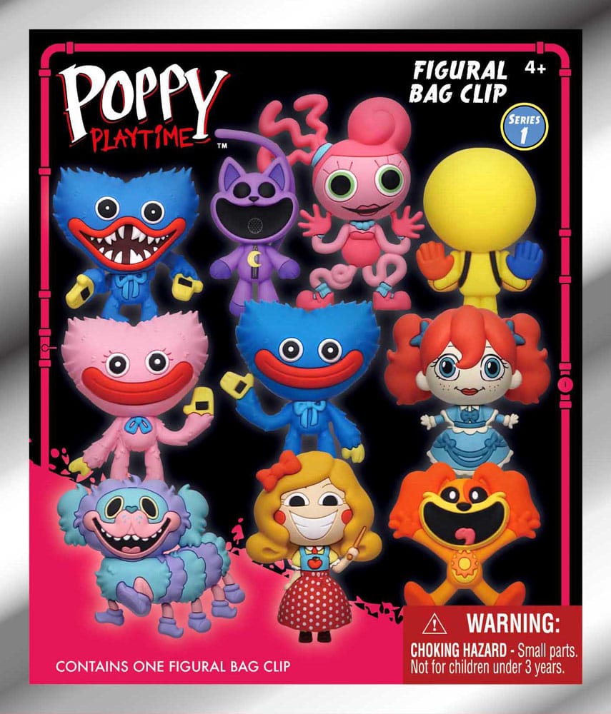 Poppy Playtime PVC Bag Clips Series 1 Display (24)