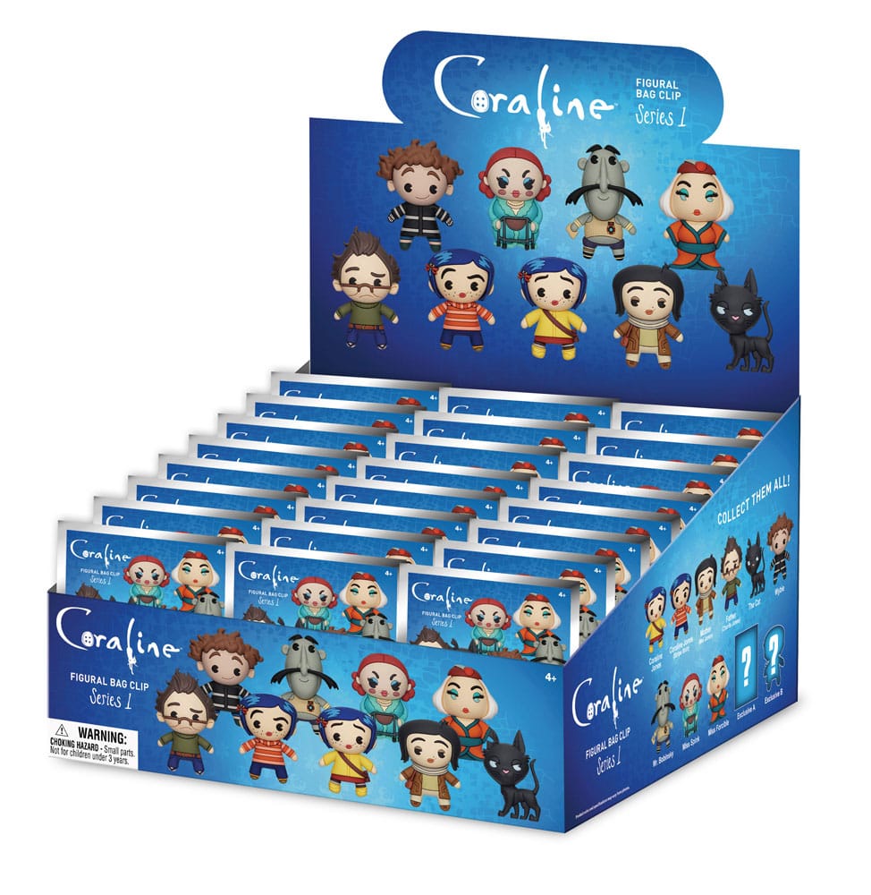 Coraline 3D PVC Bag Clips Series 1 Display (24)