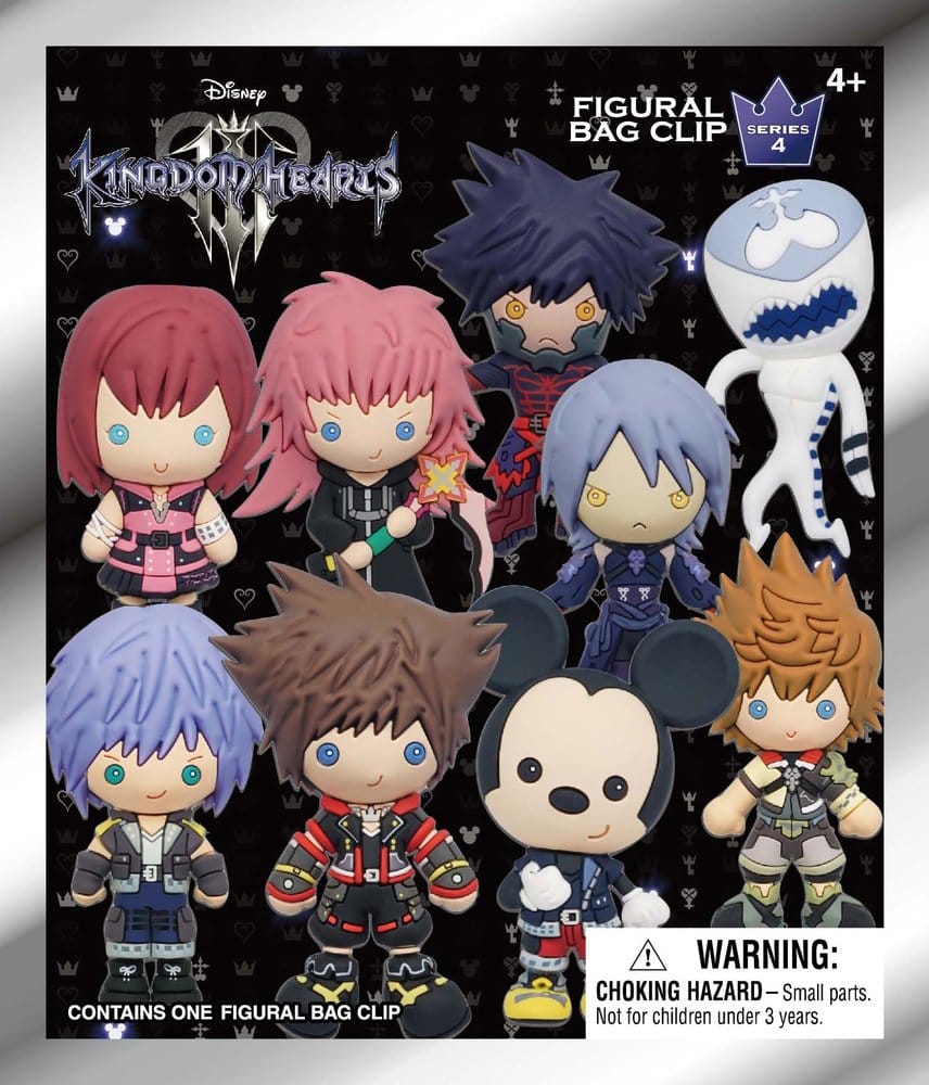 Kingdom Hearts 3D PVC Bag Clips Series 4 Display (24)