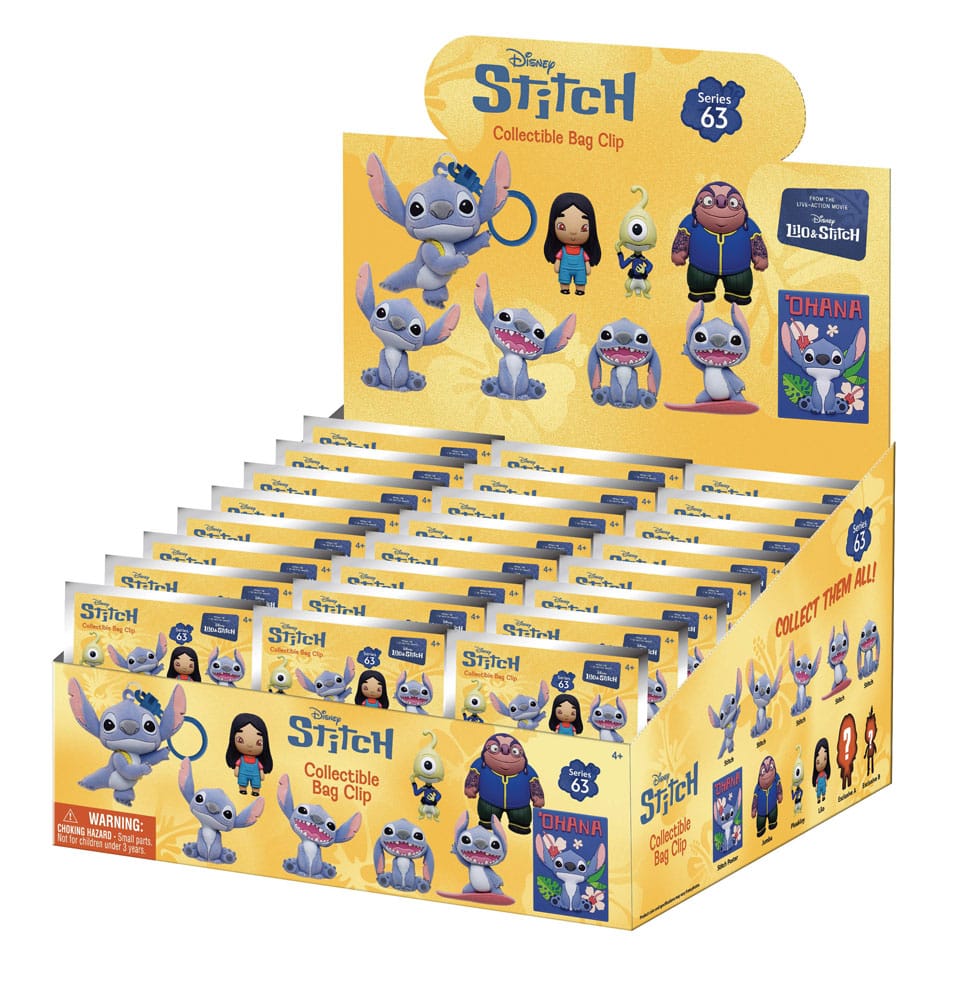 Lilo & Stitch Movie 3D Foam Bag Clips Series 63 Display (24)
