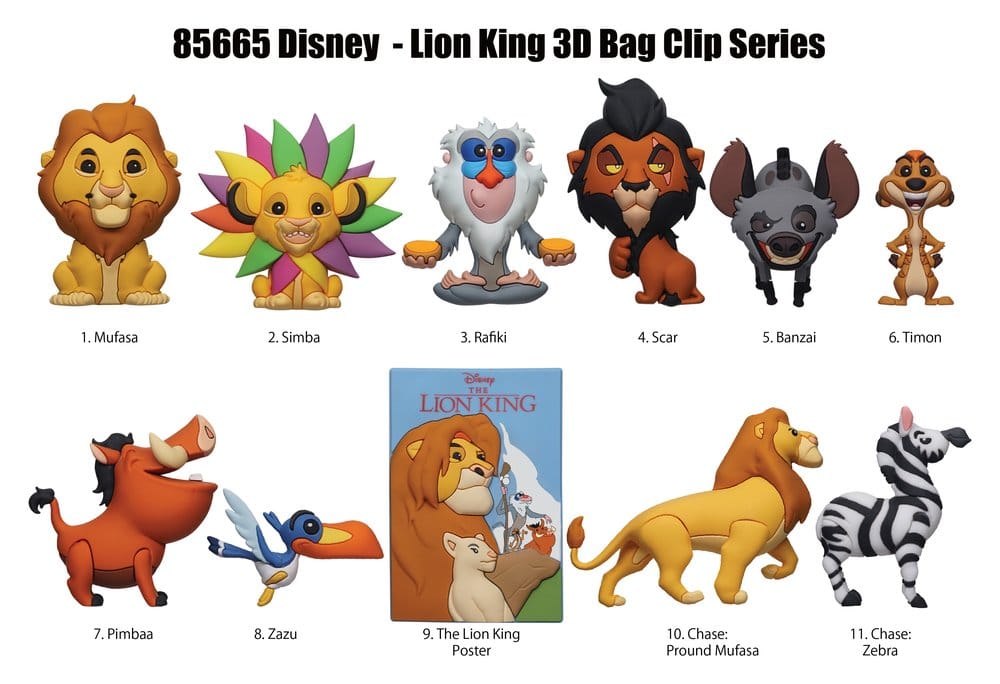 The Lion King 3D PVC Bag Clips Display (24)
