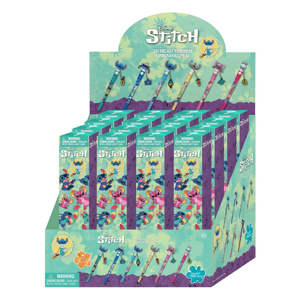 Lilo & Stitch 3D Head Topper Spinning Pen Stitch Display (12)