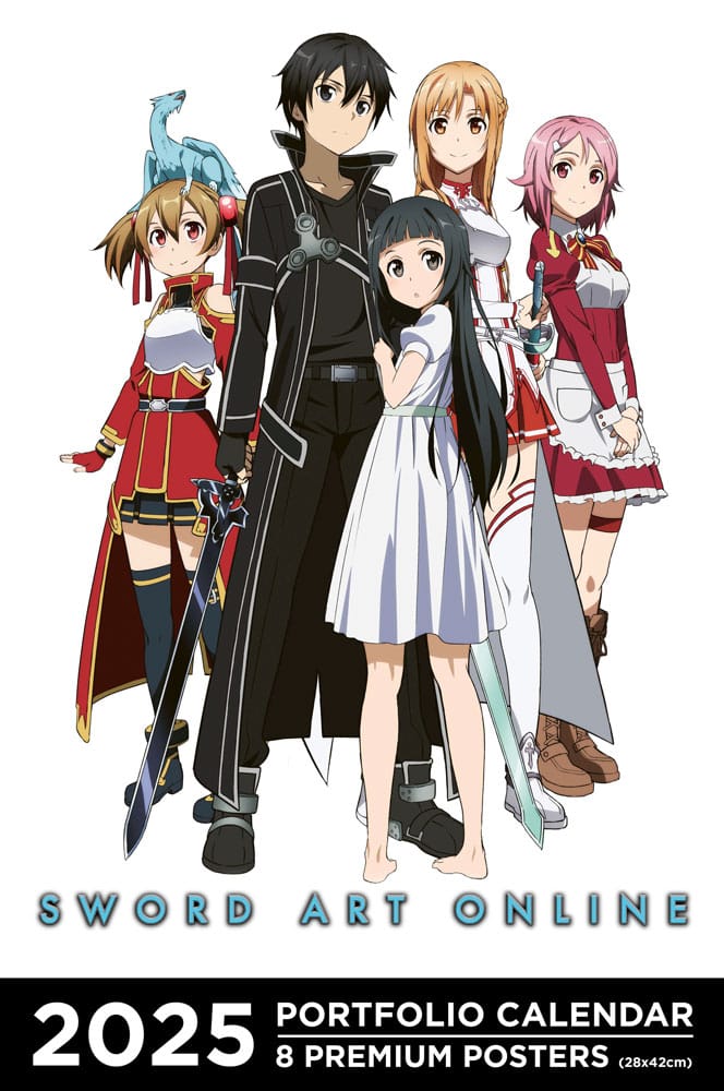 Sword Art Online 2025 Portfolio Calendar