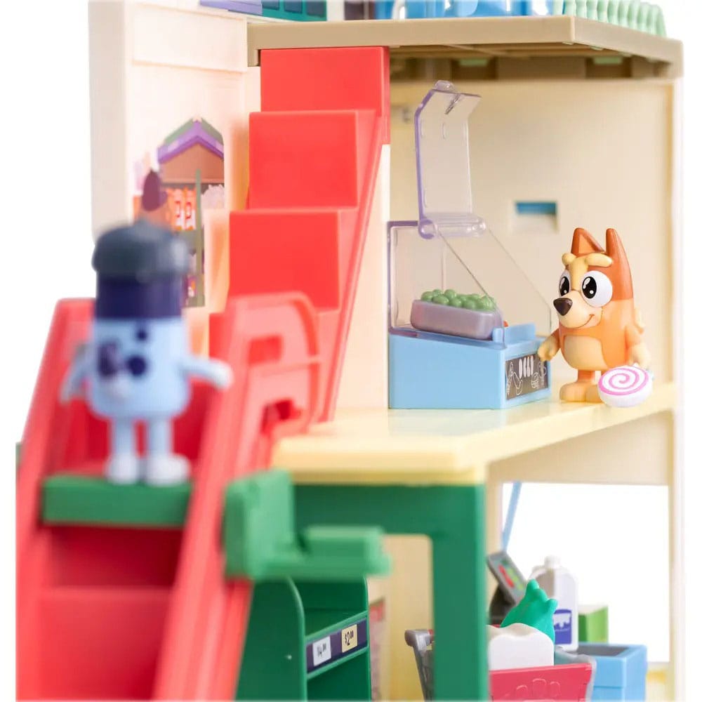 Bluey Mini Figure Playset Bluey Let's Play Chef Supermarket