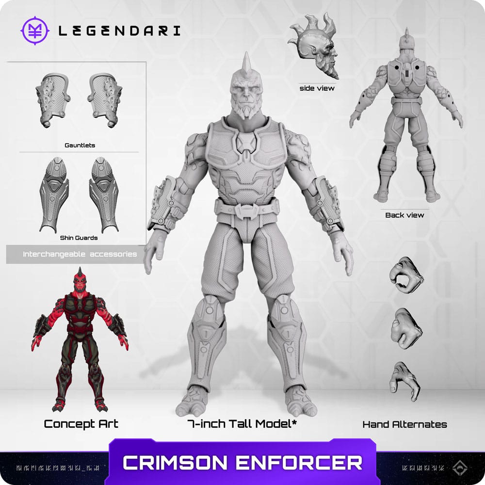 Legendari Crimson Enforcer 18 cm 1/10 Action Figure